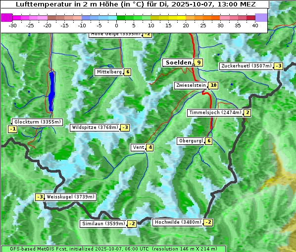 Temperatur, 7. 10. 2025