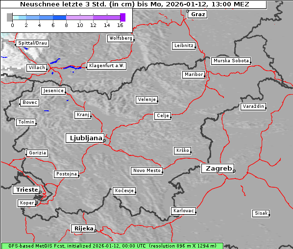 Neuschnee, 12. 1. 2026