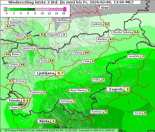 Niederschlag, 6. 2. 2026