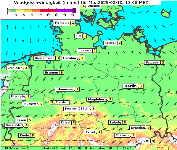 Wind, 18. 8. 2025