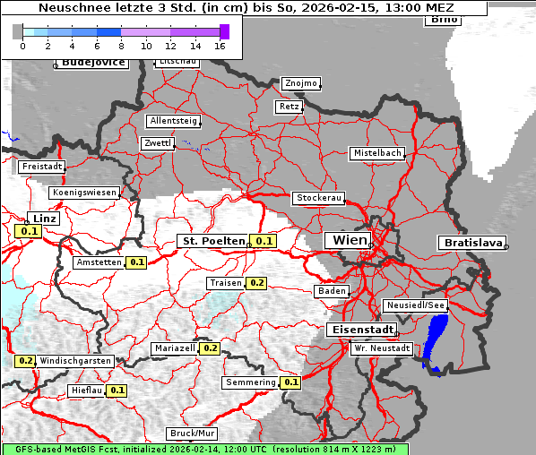 Neuschnee, 15. 2. 2026
