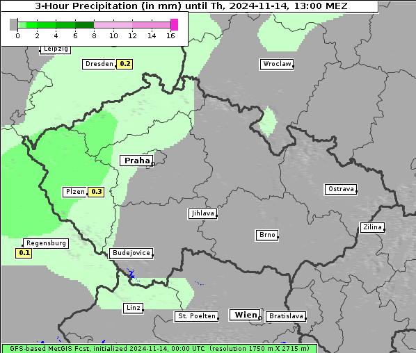 Niederschlag, 14. 11. 2024