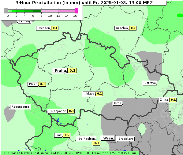 Niederschlag, 3. 1. 2025