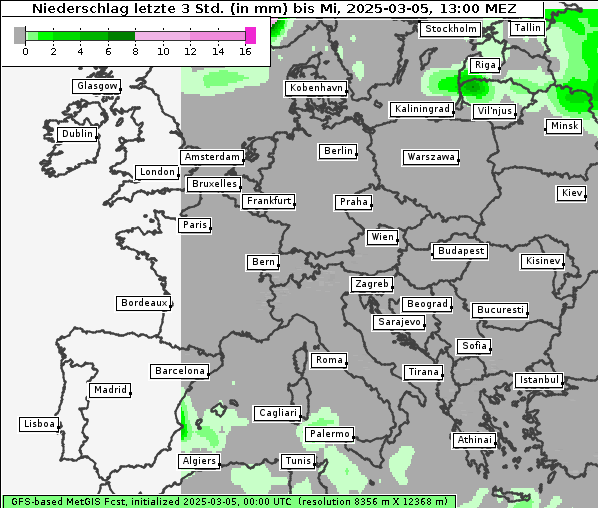 Niederschlag, 5. 3. 2025