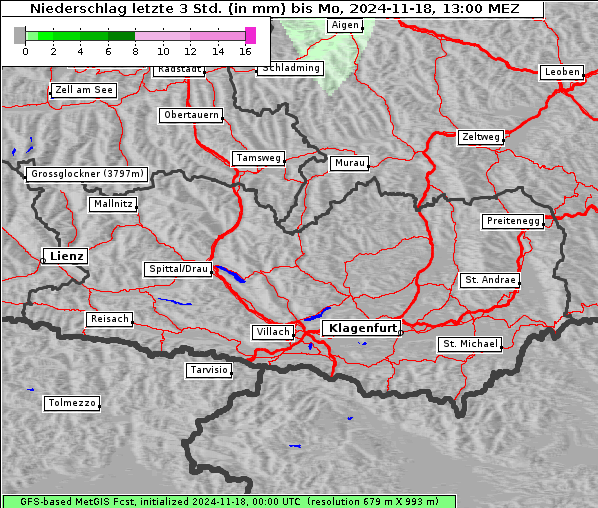 Niederschlag, 18. 11. 2024
