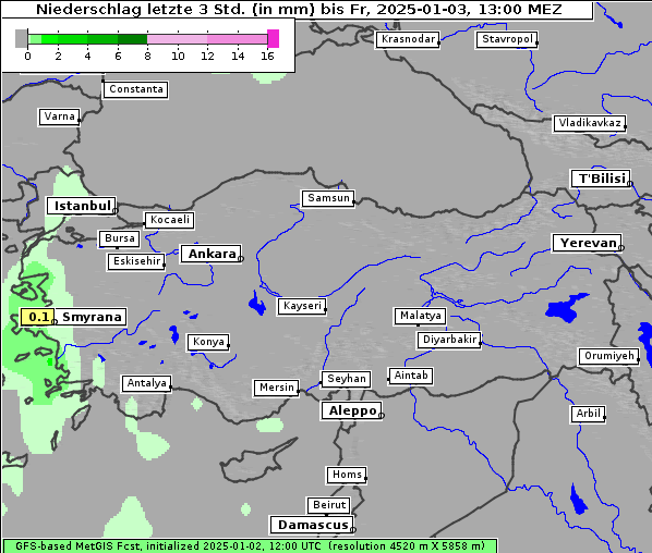 Niederschlag, 3. 1. 2025