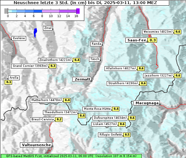 Neuschnee, 11. 3. 2025