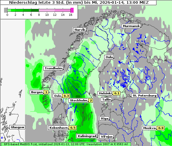 Niederschlag, 14. 1. 2026