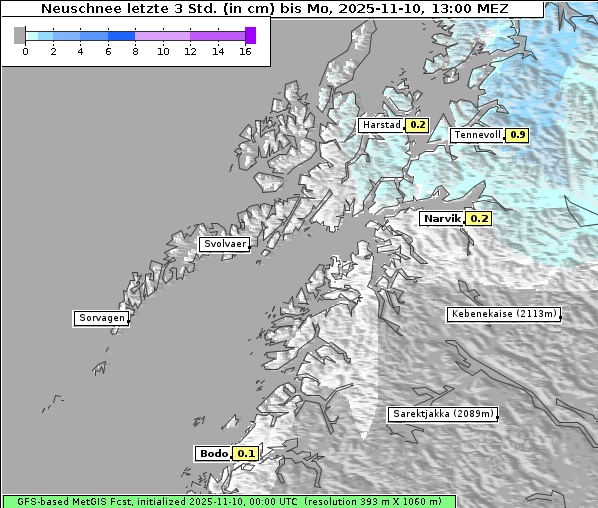 Neuschnee, 10. 11. 2025