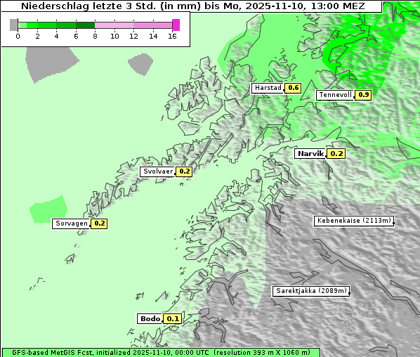 Niederschlag, 10. 11. 2025