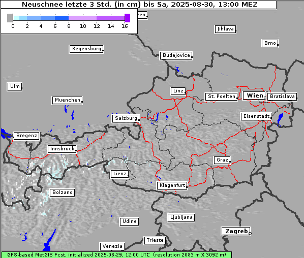 Neuschnee, 30. 8. 2025