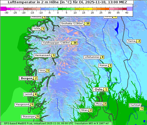 Temperatur, 18. 11. 2025