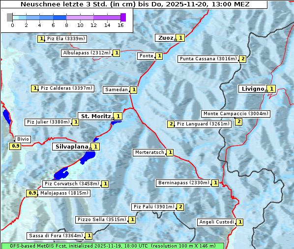 Neuschnee, 20. 11. 2025