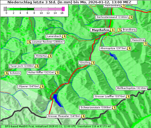 Niederschlag, 12. 1. 2026