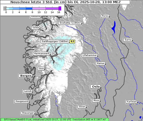Neuschnee, 28. 10. 2025