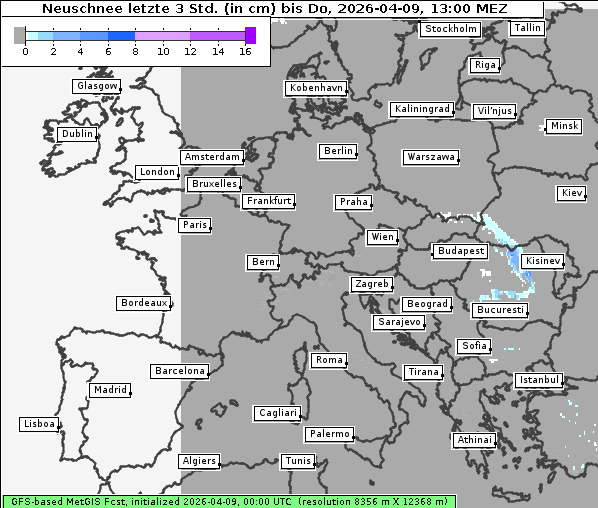 Neuschnee, 9. 4. 2026