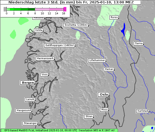 Niederschlag, 10. 1. 2025