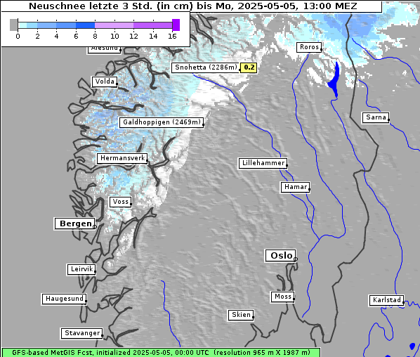 Neuschnee, 5. 5. 2025