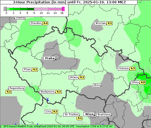 Niederschlag, 10. 1. 2025