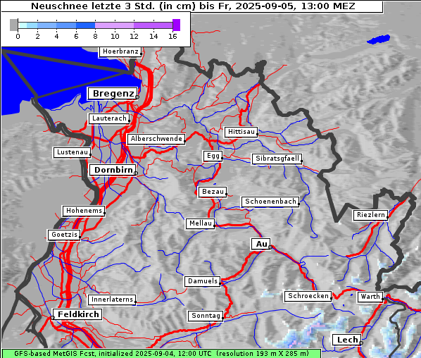 Neuschnee, 5. 9. 2025