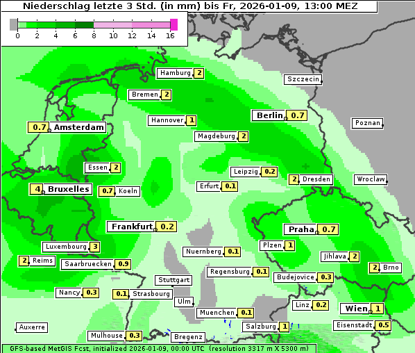 Niederschlag, 9. 1. 2026