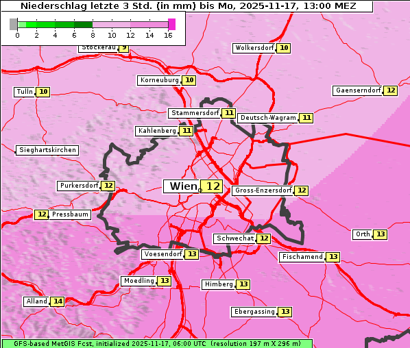 Niederschlag, 17. 11. 2025