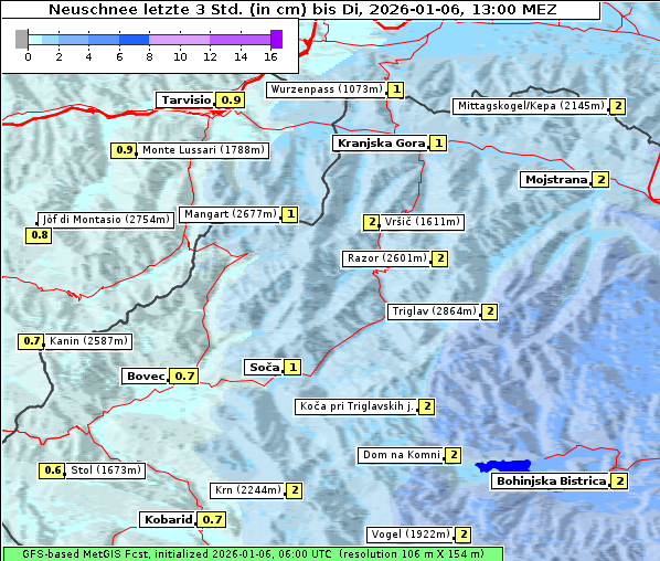Neuschnee, 6. 1. 2026