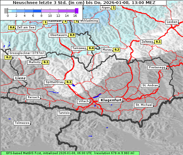 Neuschnee, 8. 1. 2026
