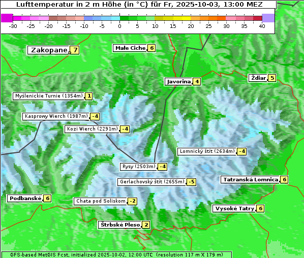 Temperatur, 3. 10. 2025
