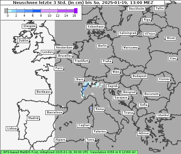 Neuschnee, 19. 1. 2025