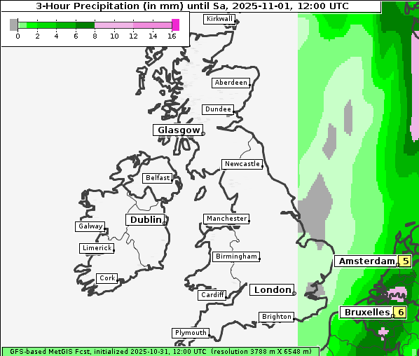 Niederschlag, 1. 11. 2025