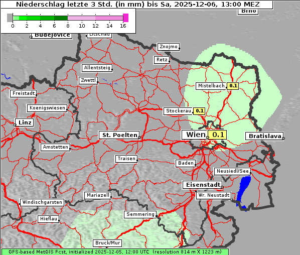 Niederschlag, 6. 12. 2025
