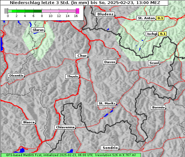 Niederschlag, 23. 2. 2025