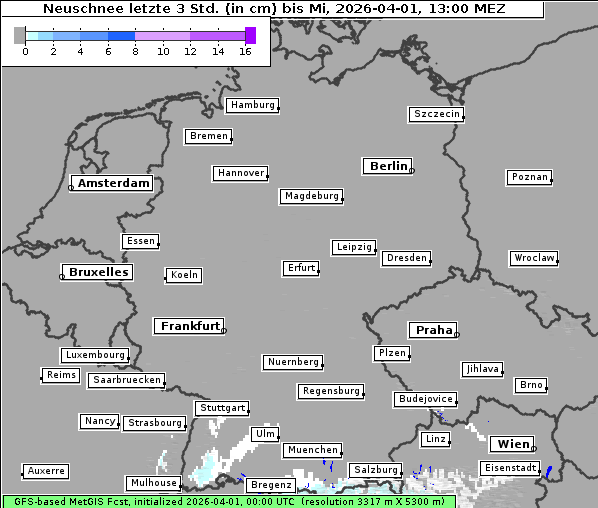 Neuschnee, 1. 4. 2026