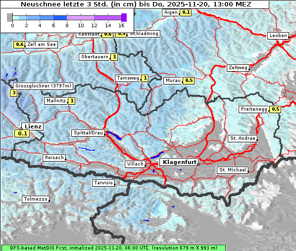Neuschnee, 20. 11. 2025