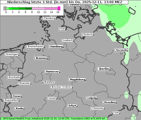 Niederschlag, 11. 12. 2025