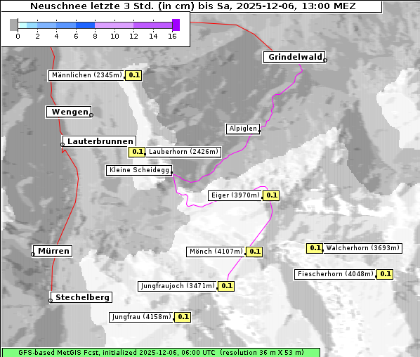 Neuschnee, 6. 12. 2025