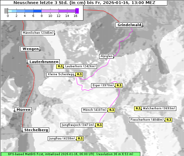 Neuschnee, 16. 1. 2026