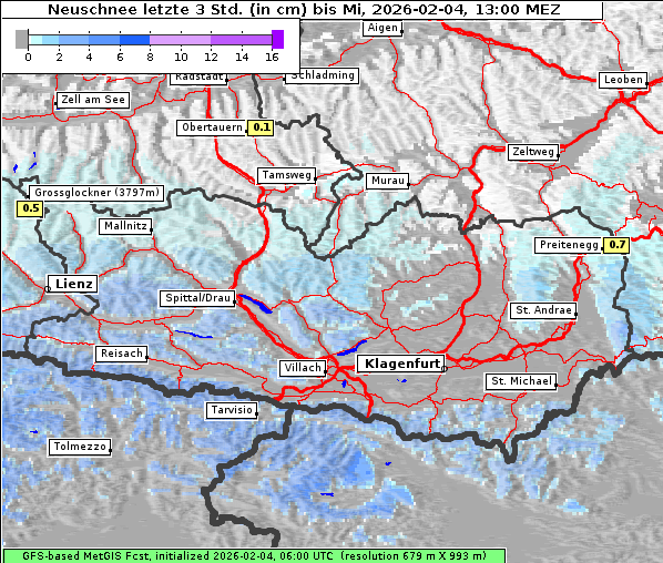 Neuschnee, 4. 2. 2026