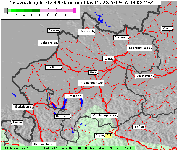 Niederschlag, 17. 12. 2025