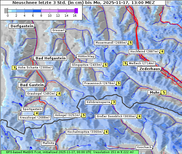 Neuschnee, 17. 11. 2025