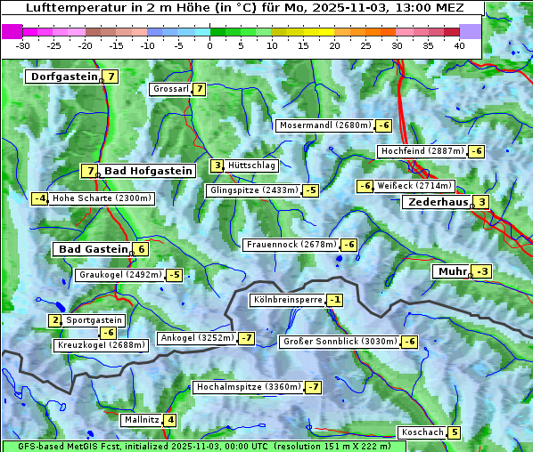 Temperatur, 3. 11. 2025