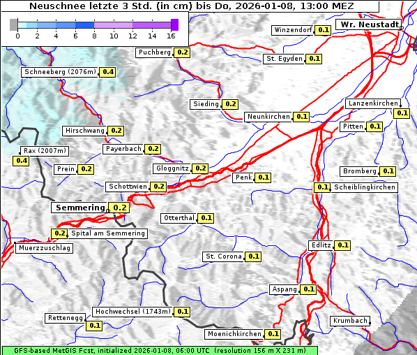 Neuschnee, 8. 1. 2026