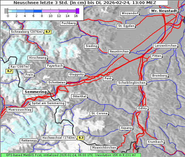 Neuschnee, 24. 2. 2026