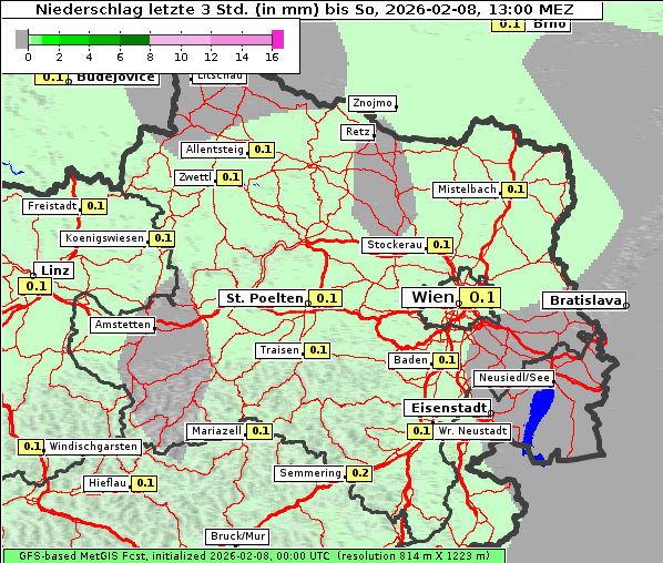 Niederschlag, 8. 2. 2026