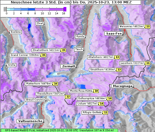 Neuschnee, 23. 10. 2025
