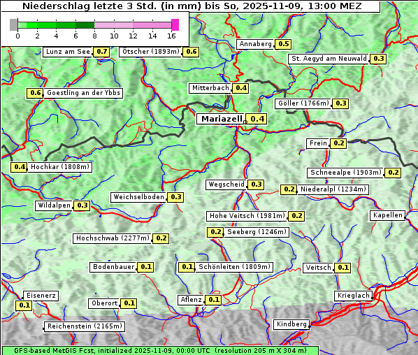 Niederschlag, 9. 11. 2025
