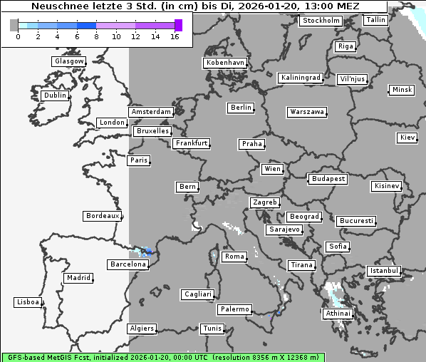 Neuschnee, 20. 1. 2026