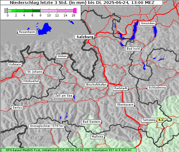 Niederschlag, 24. 6. 2025
