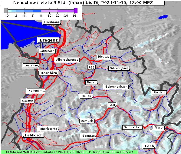 Neuschnee, 19. 11. 2024